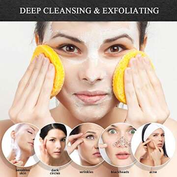 Natural Facial Sponges for Deep Cleaning and Exfoliation