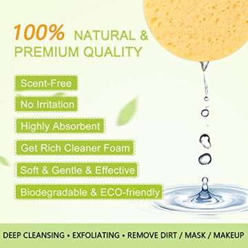 Natural Facial Sponges for Deep Cleaning and Exfoliation