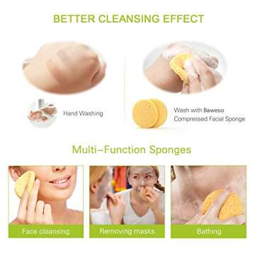 Natural Facial Sponges for Deep Cleaning and Exfoliation