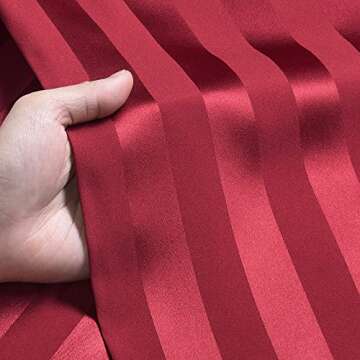 Mens Silk Satin Pajamas Set Sleepwear Loungewear Red XL