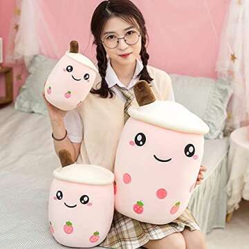 Hitoshe Boba Plushie 19.7 in Hugging Pillow Toy