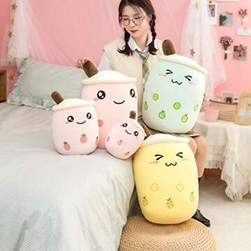 Hitoshe Boba Plushie 19.7 in Hugging Pillow Toy