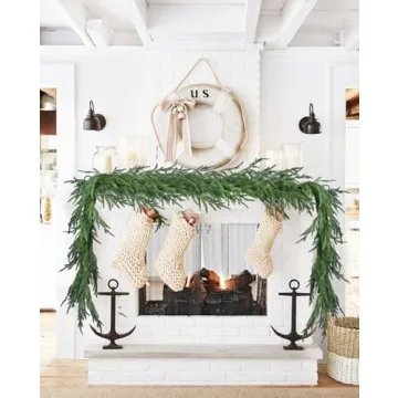 DearHouse Norfolk Pine Garland for Festive Decor