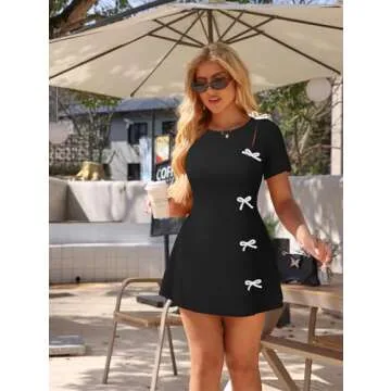 Elegant Y2K A Line Mini Dress for Women - XXTAXN
