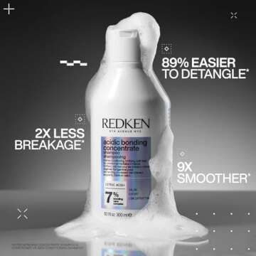 REDKEN Bonding Shampoo for Damaged Hair Repair, Intense Conditioning, Protects Color-Treated Hair, S...