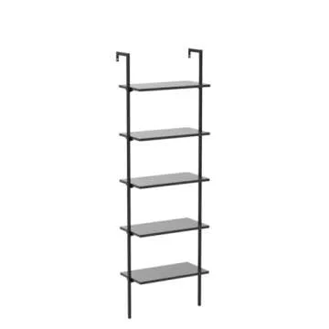 ODK 5-Tier Ladder Shelf for Home Office - Stylish & Durable