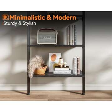 ODK 5-Tier Ladder Shelf for Home Office - Stylish & Durable