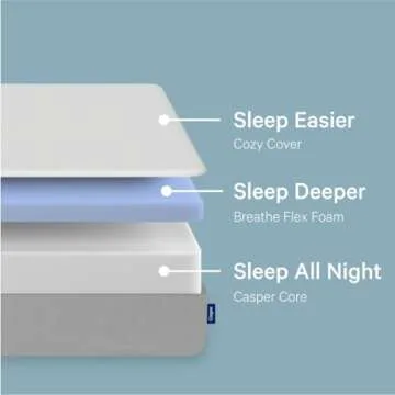 Casper Sleep Element, Medium Firm Twin Mattress - Memory Foam + Support - 100-Night Trial - CertiPUR-US Mattress, Grey