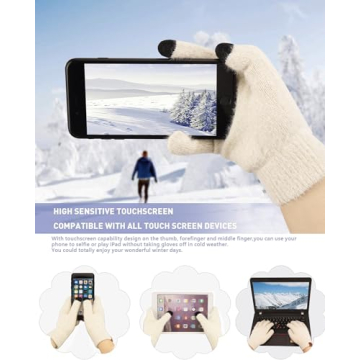 Cozy Knit Beanie Scarf and Gloves Set for Women