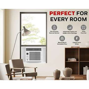 Honeywell 6000 BTU Window AC - Energy Efficient & Compact