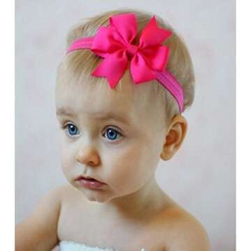 Toptim Baby Headbands Turban Knotted, Girl's Hairbands for Newborn,Toddler and Childrens (0-5 Years, Multicoloured 3)