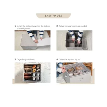 StorageWorks Shoe Organizer for Closet - Durable & Stylish