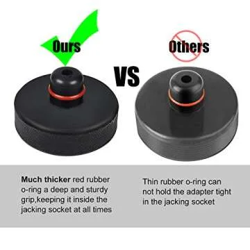 Newace Specific Jack Pad Compatible with Tesla Model 3,Y, 4 Packs with Storage Bag Lift Adapter Puck, Protect Battery,Paint & Chassis