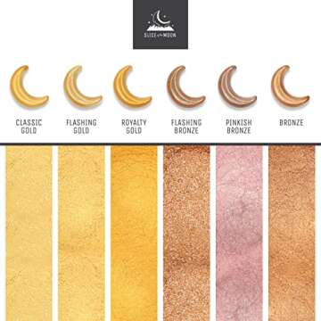 Slice of the Moon | Bronze Natural Mineral Mica Powder, 0.88oz (25g) | for Personal or Professional ...