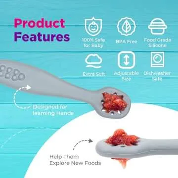 Toddler Fork, Spoon & Suction Plate Set for Weaning