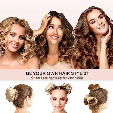 BLINKEEN Satin Heatless Hair Curlers for All Hair Types