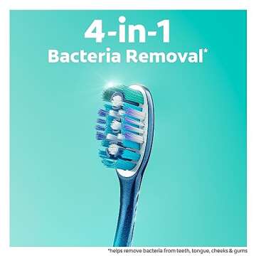 Colgate 360 Whole Mouth Clean Toothbrush, Adult Soft Toothbrushes, 5 Pack, Multicolored