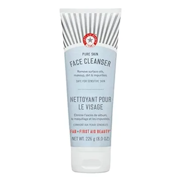 First Aid Beauty Pure Skin Face Cleanser - Gentle & Effective for Sensitive Skin