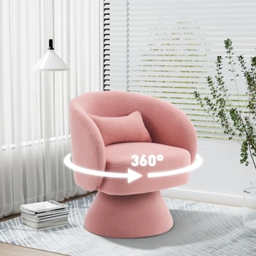 Stylish Nolohoo Swivel Barrel Chair for Home or Office