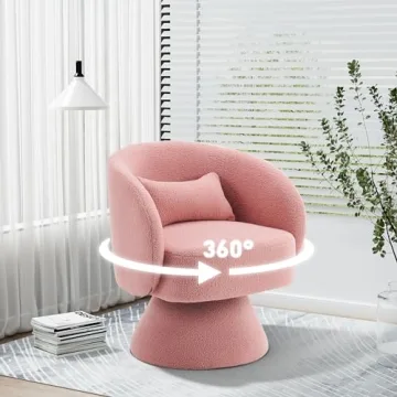 Stylish Nolohoo Swivel Barrel Chair for Home or Office