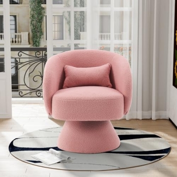 Stylish Nolohoo Swivel Barrel Chair for Home or Office