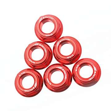 Red CNC Racing Rear Sprocket Nuts for RSV1000R and More