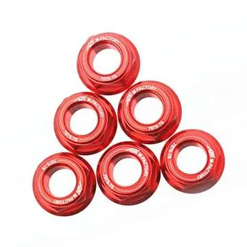Red CNC Racing Rear Sprocket Nuts for RSV1000R and More