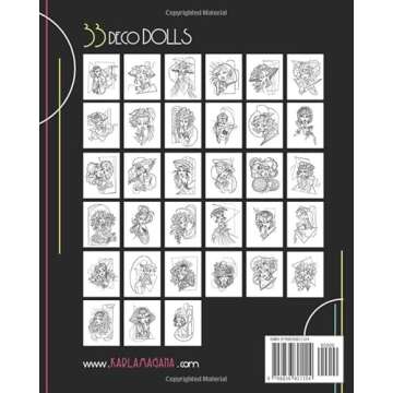 Deco Dolls Coloring Book