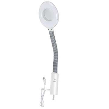 HomGarden Pro 2 in 1 Facial Steamer 5X LED Floor Magnifying Lamp UV Ozone Mist Face Steamer Salon Spa Beauty Skin Care Equipment