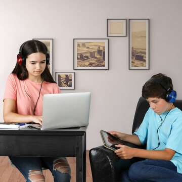 Bulk Kids Headphones 5 Pack - Colorful & Comfy