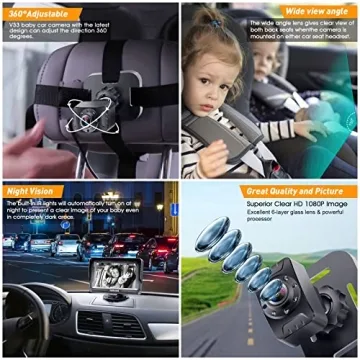 DoHonest HD 1080P Baby Car Camera for Infants