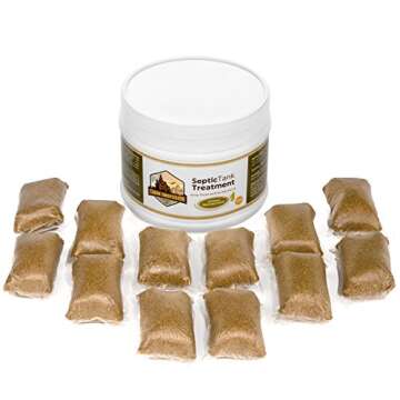 Septic Tank Treatment Packets for Home & RV - 1 Year Supply