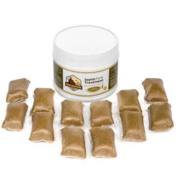 Septic Tank Treatment Packets for Home & RV - 1 Year Supply