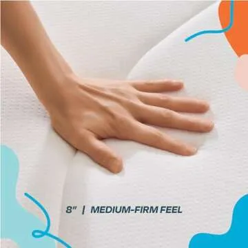 Linenspa 8 Inch Memory Foam Hybrid Mattress - Medium Firm Comfort