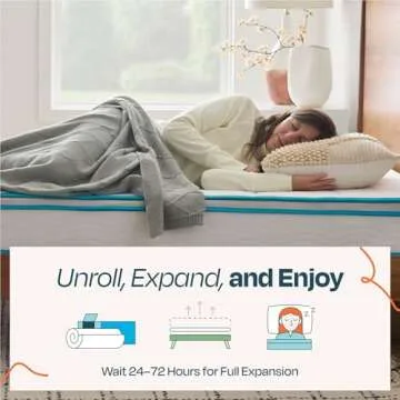 Linenspa 8 Inch Memory Foam Hybrid Mattress - Medium Firm Comfort