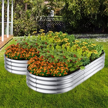 Winpull Galvanized Raised Garden Bed Kit for Efficient Gardening