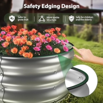 Winpull Galvanized Raised Garden Bed Kit for Efficient Gardening