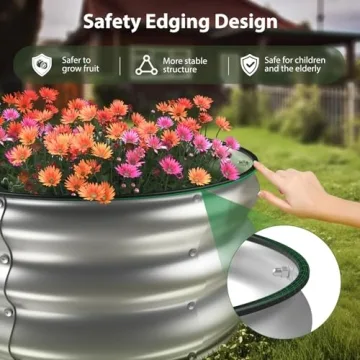 Winpull Galvanized Raised Garden Bed Kit for Efficient Gardening