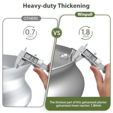 Winpull Galvanized Raised Garden Bed Kit for Efficient Gardening