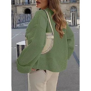 ANRABESS Women's Oversized Fuzzy Knit Sweater Fall 2024