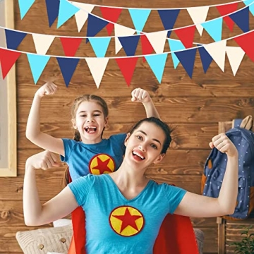 Nautical 32Ft Pennant Banner for Birthday and Party Decor