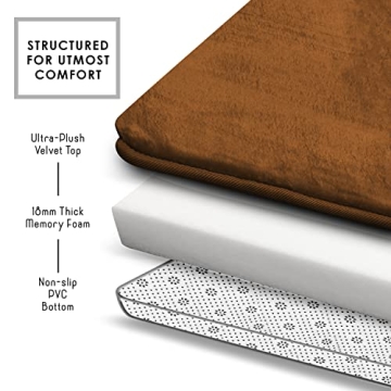 Clara Clark 3 Piece Bathroom Rug Set - Washable & Non-Slip