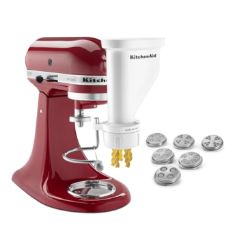 KitchenAid Pasta Press Attachment with 6 Plates for Fresh Pasta