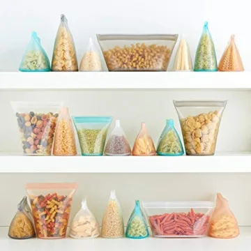 Zip Top Silicone Food Storage Bags | Eco-Friendly & Durable