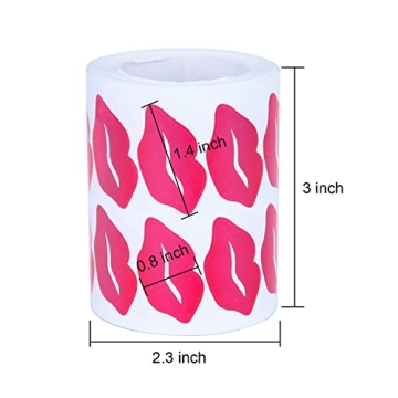 Sunmns Lips Stickers - 1000 Self Adhesive Craft Stickers