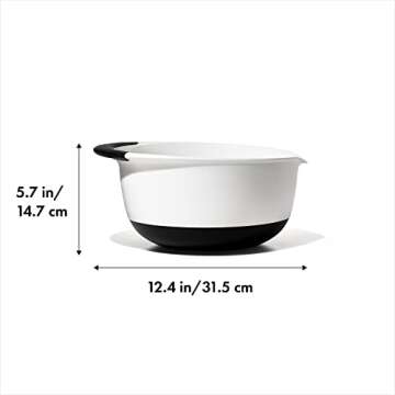 OXO Good Grips 5-Quart Mixing Bowl with Non-Slip Handle