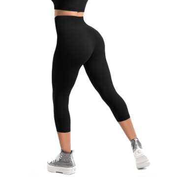 Fawarior Leggings for Women, High Waisted Black Leggings Women for Workout Gym Yoga Sports