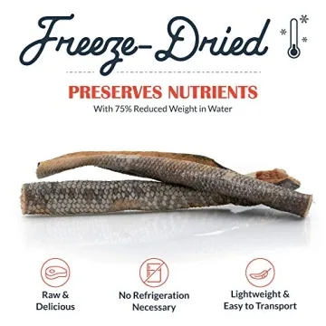 Healthy Freeze-Dried Salmon Skin Dog Treats Chews
