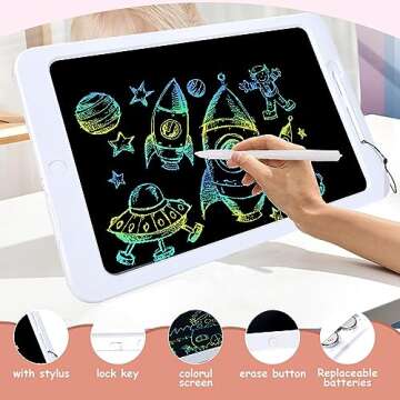 SNEGDO LCD Writing Tablet for Kids - 21 Inch Doodle Board Toddler Educational Preschool Learning Toy...