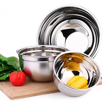 Vinod Cookware Heavy Duty Mixing Bowls Set with Lids